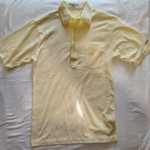 Vintage 1970's Silver Fox Polo Shirt With DuBois Embroidered Sleeve Size M